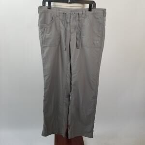 The North Face Gray Adjustable Waist Hiking Cargo Pants Pockets Excellent  12